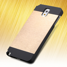 Fashion Motomo Logo Brush Metal Case for Samsung Galaxy Note 3 III N9000 Shockproof Skin Hard Phone Cover YXF03980