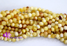 Wholesale Natural Genuine Yellow Honey Jade Round Loose Stone Beads 3 18mm Fit Jewelry DIY Necklaces