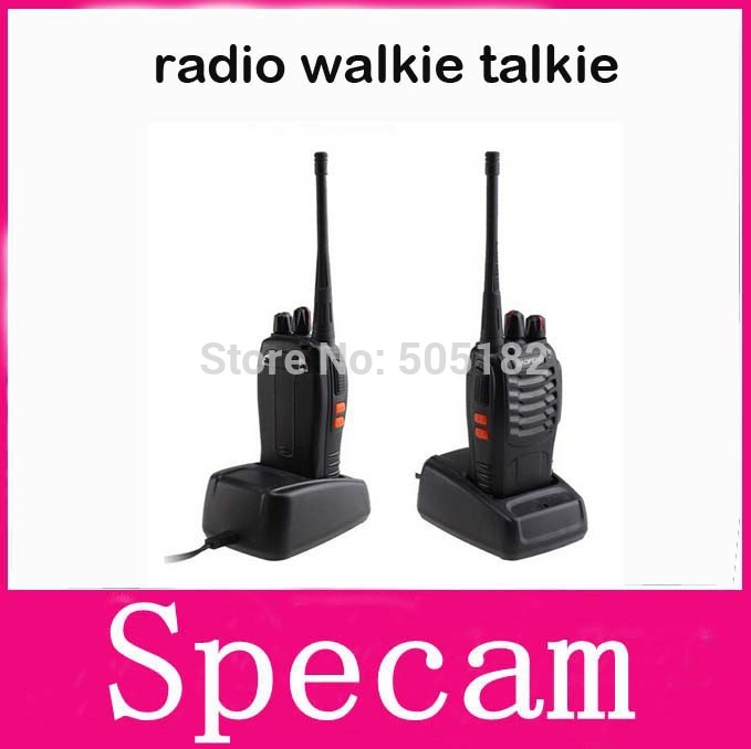2Pcs Pair walkie talkie baofeng 888s 3W 16CH FRS GMRS Two Way Radio built in 1500MAh