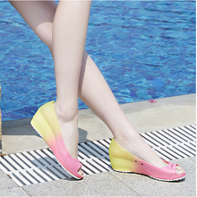 New!! discoloration jelly shoes slippers hole shoes lady sandals beach sandals Garden shoes,SY008,Free shipping