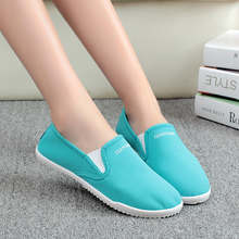 Shoes lazy pedal canvas shoes female summer casual foot wrapping women’s shallow mouth shoes female