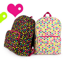 women Backpacks Female bags preppy style multicolour polka dot canvas small fresh backpack children school bags school backpacks