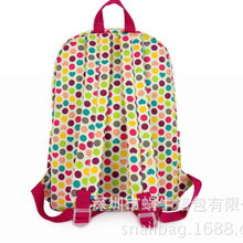 women Backpacks Female bags preppy style multicolour polka dot canvas small fresh backpack children school bags