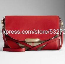 Fashion women’s genuine leather shoulder bag famous name house check bags female luxury bag women’s messenger bag 350