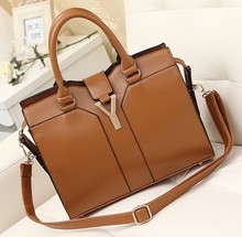 New 2014 Women Messenger Bag Solid Shoulder Bag Women European And American Style Leather Handbags Free