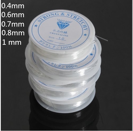 20 Meters Spool of Crystal Clear Stretch Elastic Beading Wire Cord String Thread DIY 4Q120