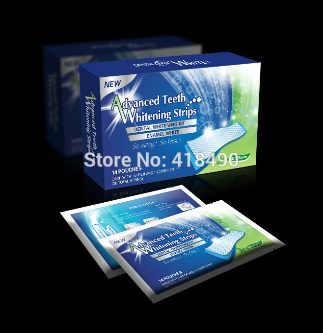 28pcs lot PROFESSIONAL HOME TEETH WHITENING STRIPS TOOTH BLEACHING GEL WHITER Oral Hygiene