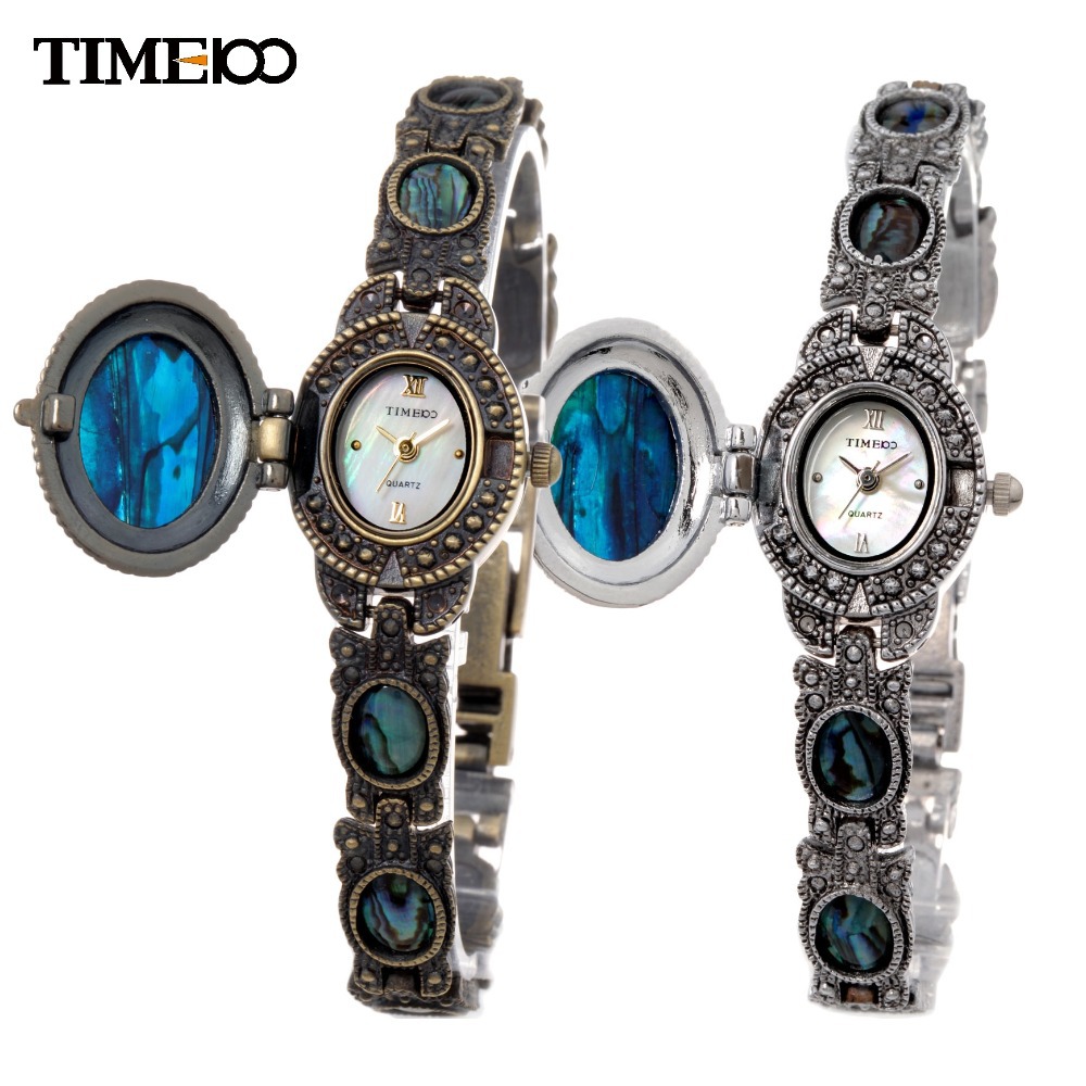 Colorful New Fashion Time100 Luxury Brand Retro Art Ladies Jewelry Bracelet Dress Wristwatch Quartz Watches For
