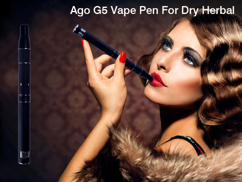 AGO G5 Blister Kits Dry Herb Vaporizer Pen Vapor Electronic Cigarette Kits 650mah LCD Display Battery