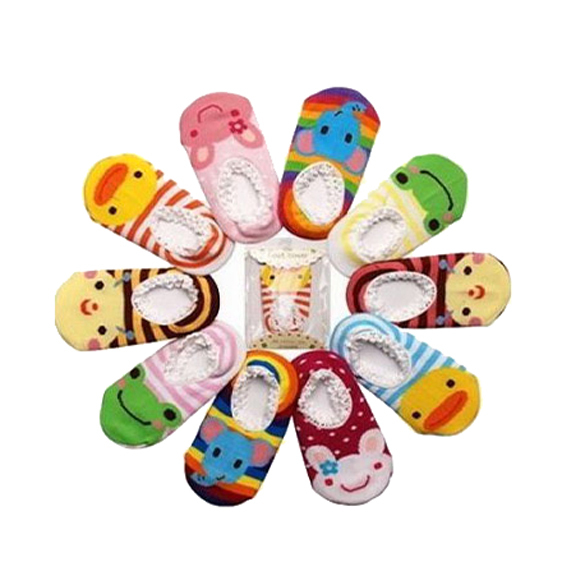 Free shipping Baby Childrens Socks Slippers Anti Non slip Cute GH PLFL