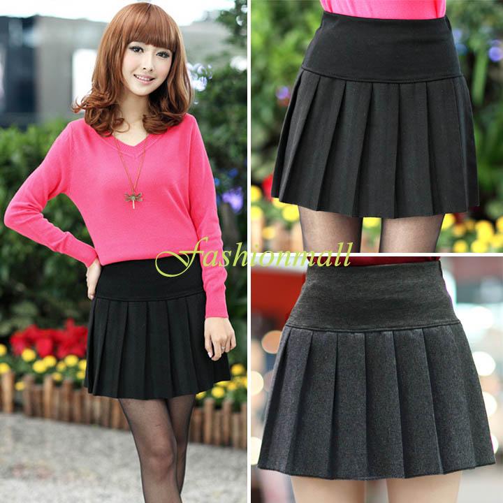 ... uniforme scolaire jupe plissée courte jupe taille haute noir./b4 ... uniforme scolaire jupe plissée courte jupe taille haute noir./b4