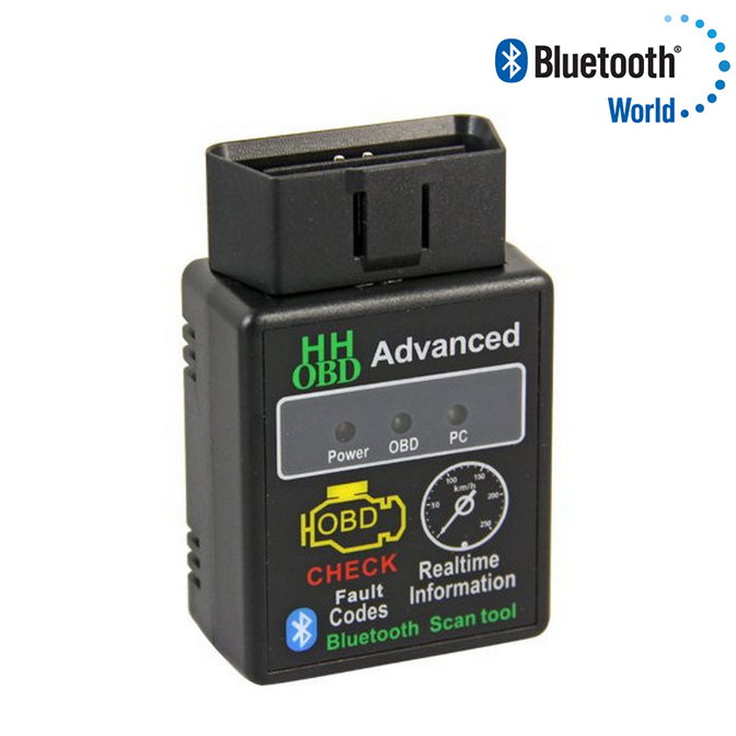 Wireless Bluetooth Super Mini ELM327 HHOBD OBD2 OBD II Car Auto Diagnostic Scanner Tool for Android