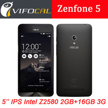 Original ZenFone 5 Dual Core Intel Atom Z2580 Android 4.3 Corning Gorilla 5inch IPS 2GB 16GB GPS 1280*720 8.0MP Mobile Phone