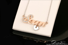 Seven Love Heart Cubic Zirconia Necklaces Pendants Gold Plated Fashion Vintage Jewelry For Women Chains Accessiories