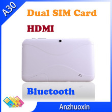 Free Shipping 7 inch 1GB DDR3 4GB with Bluetooth Dual SIM Card Google Smart Android Tablet with HDMI