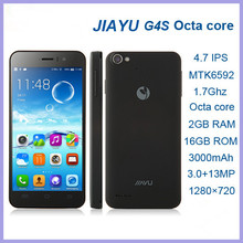 3000MAh Original JIAYU G4 G4S G4C Advanced Octa Core 2G RAM 16G ROM 3G 1280*720 13MP Android 4.2 4.7″ MTK6592 1.7GHz Smart Phone