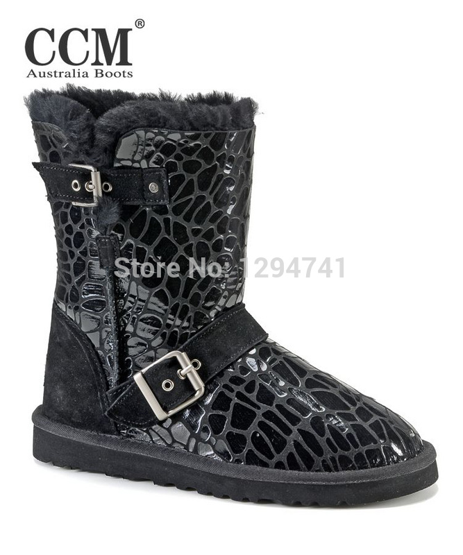 Shoes Woman Classic Short 1001202 Women Boots Flats Natural Sheep Fur Boots Brand Winter Snow Boots