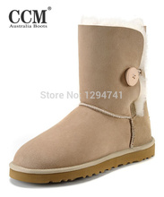 Classic Bailey Button Fashion Women Boots Natural Sheep Fur Boots 5803 Winter Snow Boots Warm Shoes Woman
