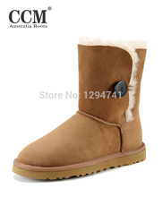 Classic Bailey Button Fashion Women Boots Natural Sheep Fur Boots 5803 Winter Snow Boots Warm Shoes