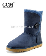 Classic Bailey Button Fashion Women Boots Natural Sheep Fur Boots 5803 Winter Snow Boots Warm Shoes
