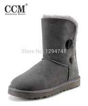 Classic Bailey Button Fashion Women Boots Natural Sheep Fur Boots 5803 Winter Snow Boots Warm Shoes