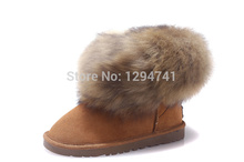 New Style Winter Snow Boots Genuine Leather 5854 Women Boots Warm Wool Classic Mini Ankle Boots
