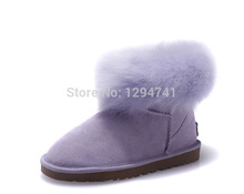New Style Winter Snow Boots Genuine Leather 5854 Women Boots Warm Wool Classic Mini Ankle Boots