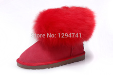 New Style Winter Snow Boots Genuine Leather 5854 Women Boots Warm Wool Classic Mini Ankle Boots