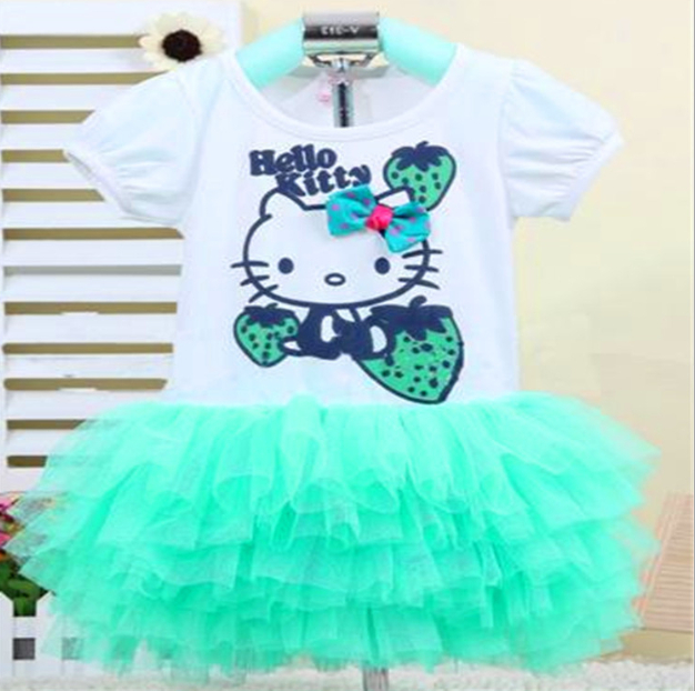 Купить 1шт, Новая очень красивая девушка платье мультфильм hello kitty ...