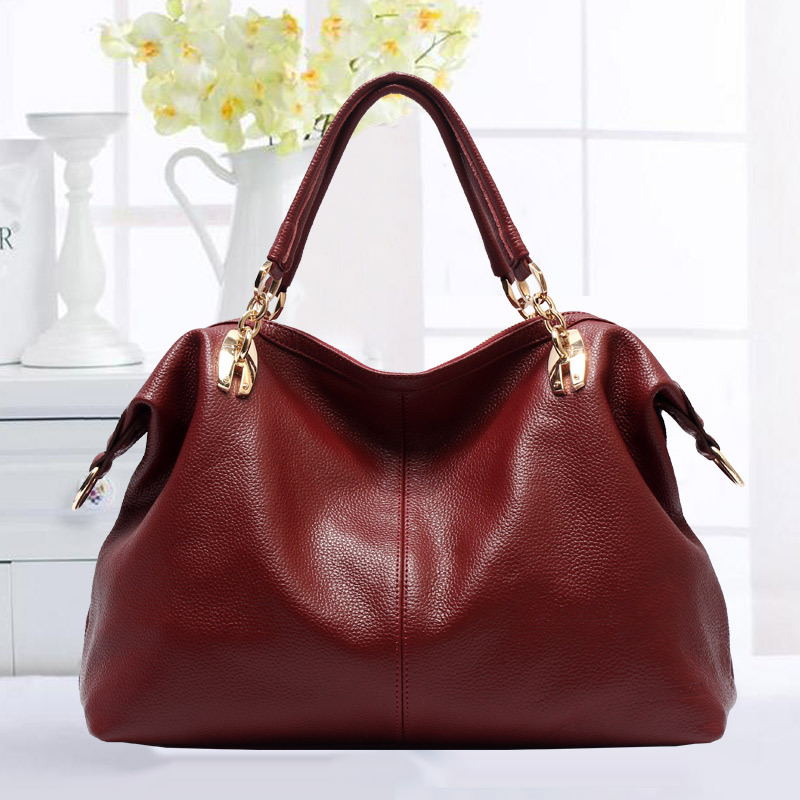Free shipping 2014 summer women genuine leather handbags fashion shoulder cross body bags
