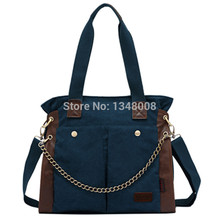 Fashion Women Handbag Canvas Cow Leather Shoulder Messenger Bag Women Satchel Tote Purse Bags Sling Bag