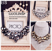 New 2014 Fashion Vintage Rhinestone Necklaces & Pendants Chokers Short Necklaces For Women Jewelry Bijouterie Wholesale