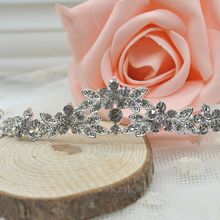 2014 High Quality Sparkly Crystal Rhinestone Crown Shinning Tiara Wedding Prom Bridal Headband 2X MHM083
