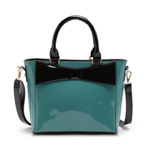 2014 Hot New Style Fashion Women’s Handbag Satchel Shoulder bag candy colour bowknot PU leather Messenger Purse Bags B066