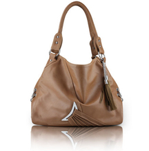 2014 Hot New Style Fashion Women’s Handbag Satchel Shoulder mommy bag tassel totes PU leather Messenger Purse Bags B062