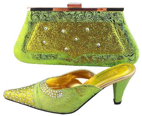 very beautiful ladies shoes and matching bags set Quality assurance African shoes and bags with free