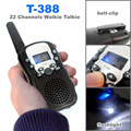 0 5W UHF Auto Multi Channels 2 Way Radios Mini Walkie Talkie Travel T 388 Dropshipping