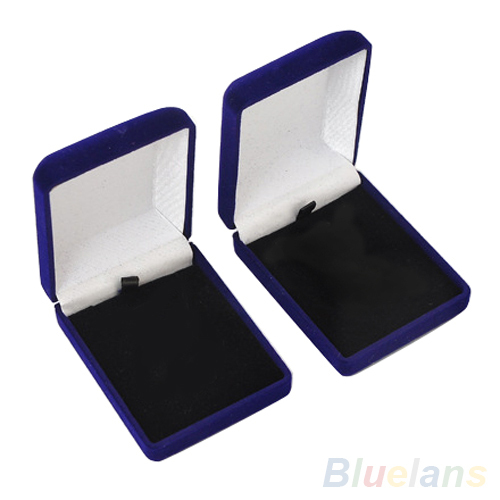 Hot Sale Wedding Luxury Cotton Filled Necklace Jewelry Display Gift Box Boxes 1N6G