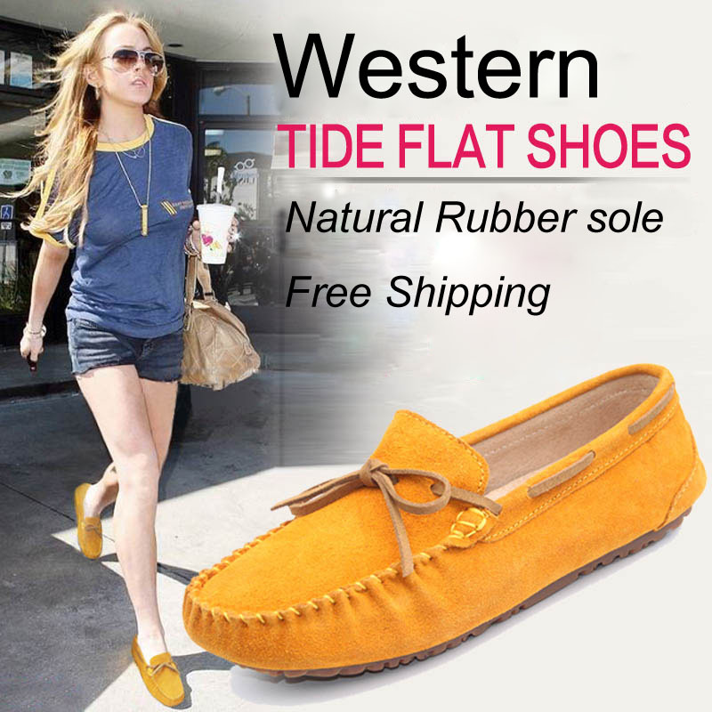 Fashion genuine leather flat heel Moccasins women s shoes mother shoes single shoes female flat maternity