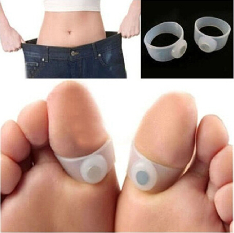 NEW Practical Original Magnetic Silicon Foot Massage Toe Ring Weight Loss Slimming Easy Healthy Keep Health
