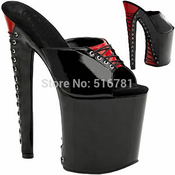 Free Shipping Sexy 20cm High Heeled Shoes 8 Inch Fashion Shoes Platform Lady High Heel Shoes