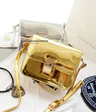 Designer Chic Metallic Hologram Women handbag Crossbody Bag leatherette Clutch Purse IT BAG Bolsa