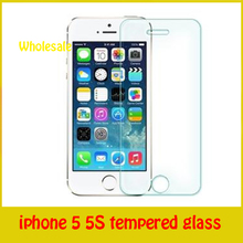 pelicula de vidro Tempered Glass Screen Protector 9H Protective Film For IPhone 5 5S  Explosion Proof LCD Clear  Front Premium