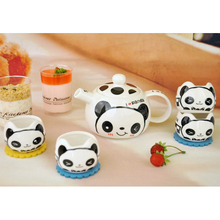 I Love Panda Ceramic Teapot and Cups Set Creative Coffee and Tea Sets Fashion Drinkware Souvenir