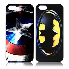 Wholesale New Cell Mobile Phone cases For Apple iPhone Superman Batman Bat Man Captain American Case Cover Shell for Iphone 5C