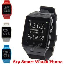 Smart Watch S19 Bluetooth SmartWatch Cell Phone 1.54″ Touch Screen 2MP Camera TF GSM SMS FM Sync Android OS Hands free New 2015