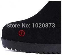 2014 New mixed colors genuine leather over the knee boots for women wedges heel winter warm