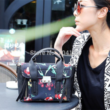 fashion vintage print small women handbag