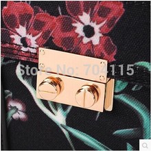 fashion vintage print small women handbag