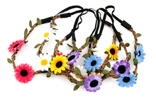 2014 Bohemian Fashion Wedding Hair Flower Hairband Headband for Women Bridal Hair Accessories Tiara Hair Jewelry